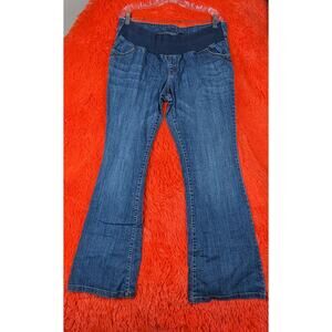 A.N.A. Maternity Below The Belly Pregnancy Flare Leg Denim Jeans L